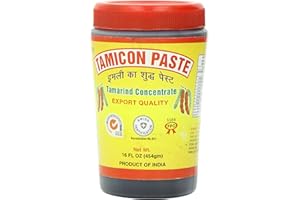 Tamicon Tamarind Concentrate | Sweet & Sour Tamarind Paste | Authentic South Indian Style Flavor | Perfect for Curries, Sauces, Dips & Soups | 16.01 Oz (454gm)