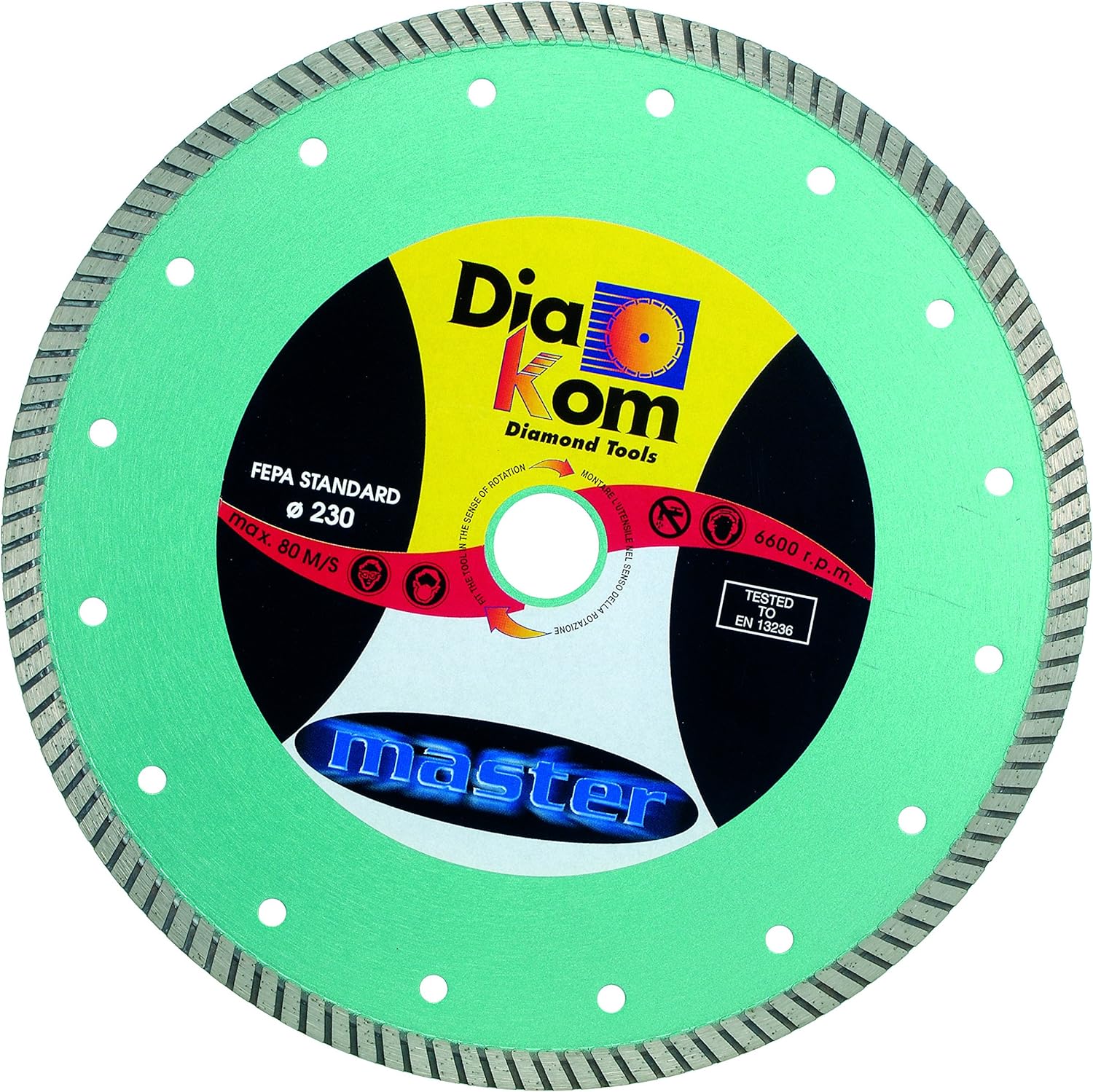 23222B DISCO DE CORTE DE DIAMANTE PARA DESBASTE DIÁMETRO DE 230 MM, CALIBRE 22,2 CORONA 10 H 23222B DISCO DE CORTE DE DIAMANTE PARA DESBASTE DIÁMETRO DE 230 MM, CALIBRE 22,2 CORONA 10 H