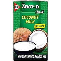 Aroy-D 100 Milk 8.5 Oz, Coconut, 1 Count, (Pack of 6) (Ven_FD39-193)