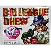The Official Big League Chew Original Bubble Gum + 1 Pouch with a Big League Chew Authenticity Seal