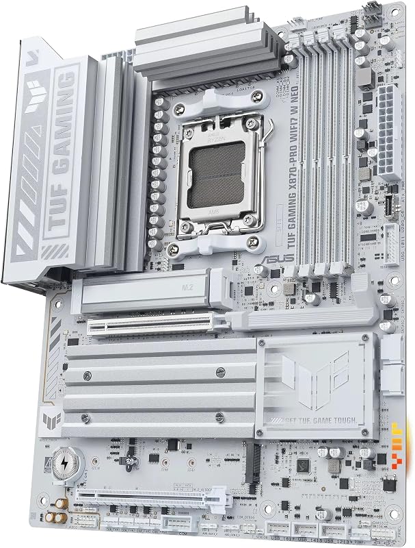 TUF GAMING X870-PRO WIFI7 W NEO, Scheda Madre AMD ATX, Slot DDR5