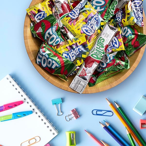 FRUIT ROLL-UPS, FRUIT BY THE FOOT, GUSHERS, EASTER BASKET STUFFERS, FRUIT FLAVORED SNACKS VARIETY PACK, GLUTEN FREE, 16 CT, 10.2 OZ