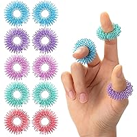 Mr. Pen- Spiky Sensory Rings, 10 Pack, Pastel Colors, Stress Relief Fidget Sensory Toys, Fidget Rings, Fidget Ring for Anxiet