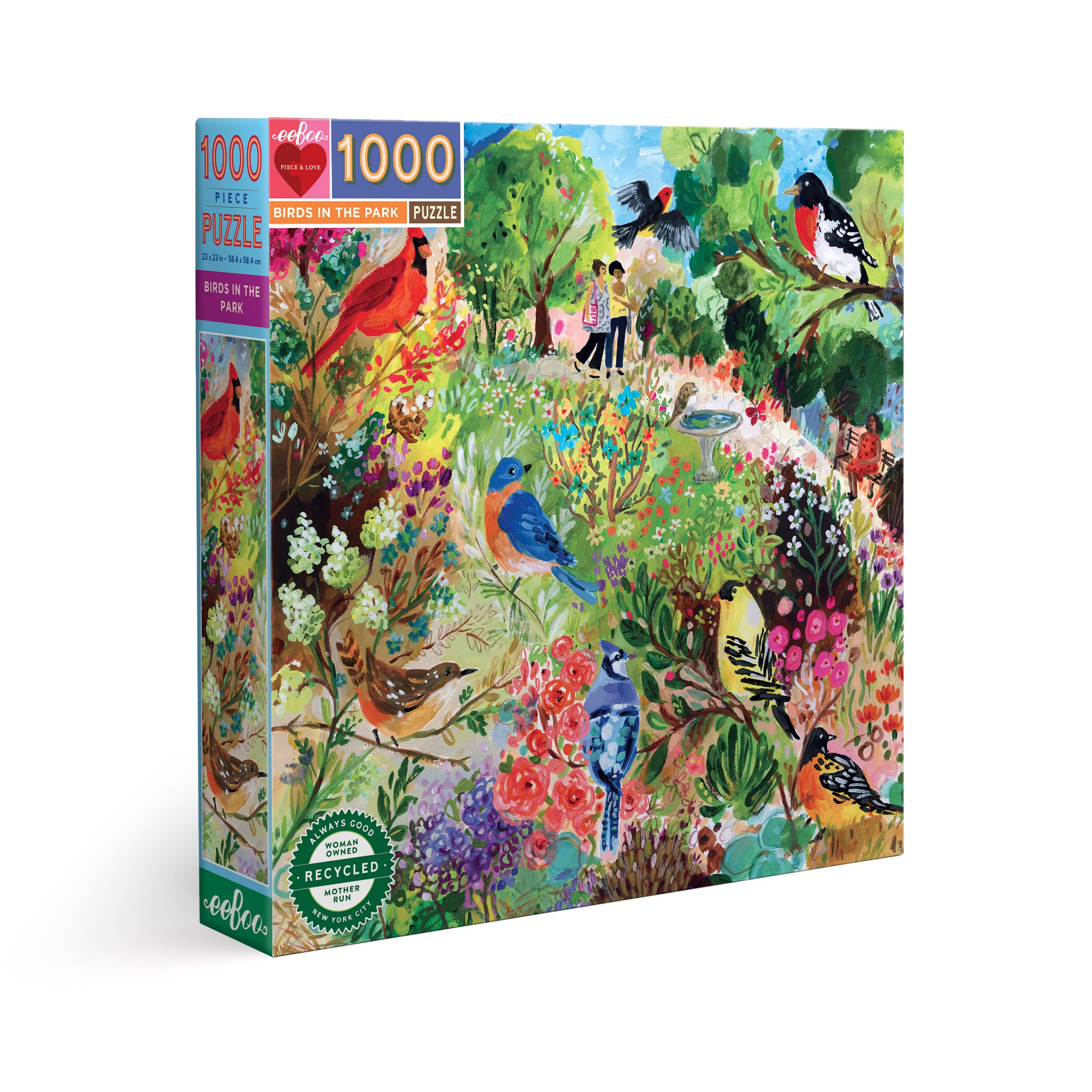 Puzzle 1000 pièces : Oiseaux dans le parc
