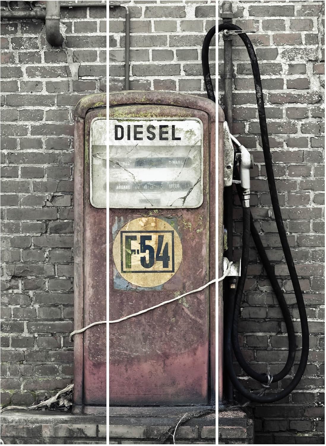 Bilderwelten Sliding curtains set Gas Station 3 Panels, sliding