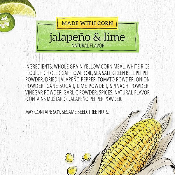 GOOD THINS JALAPEÑO & LIME CORN & RICE SNACKS GLUTEN FREE CRACKERS, 3.5 OZ