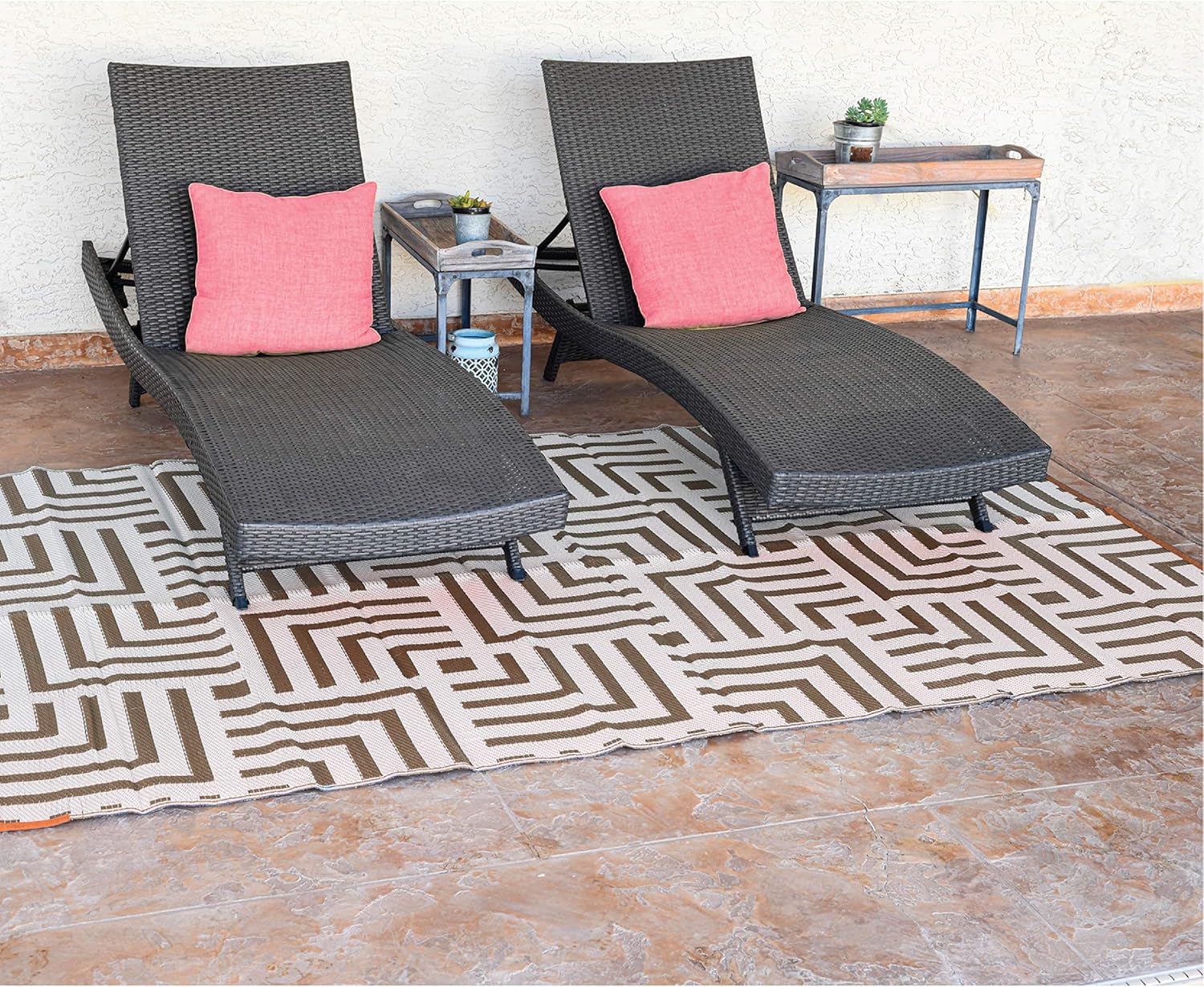 Reversible Mats Outdoor Patio Mat Virgin Polypropylene