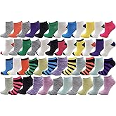 Winterlace 48 Pairs Womens Low Cut Ankle Socks, Comfortable Lightweight Breathable Athletic Bulk Pack Wholesale
