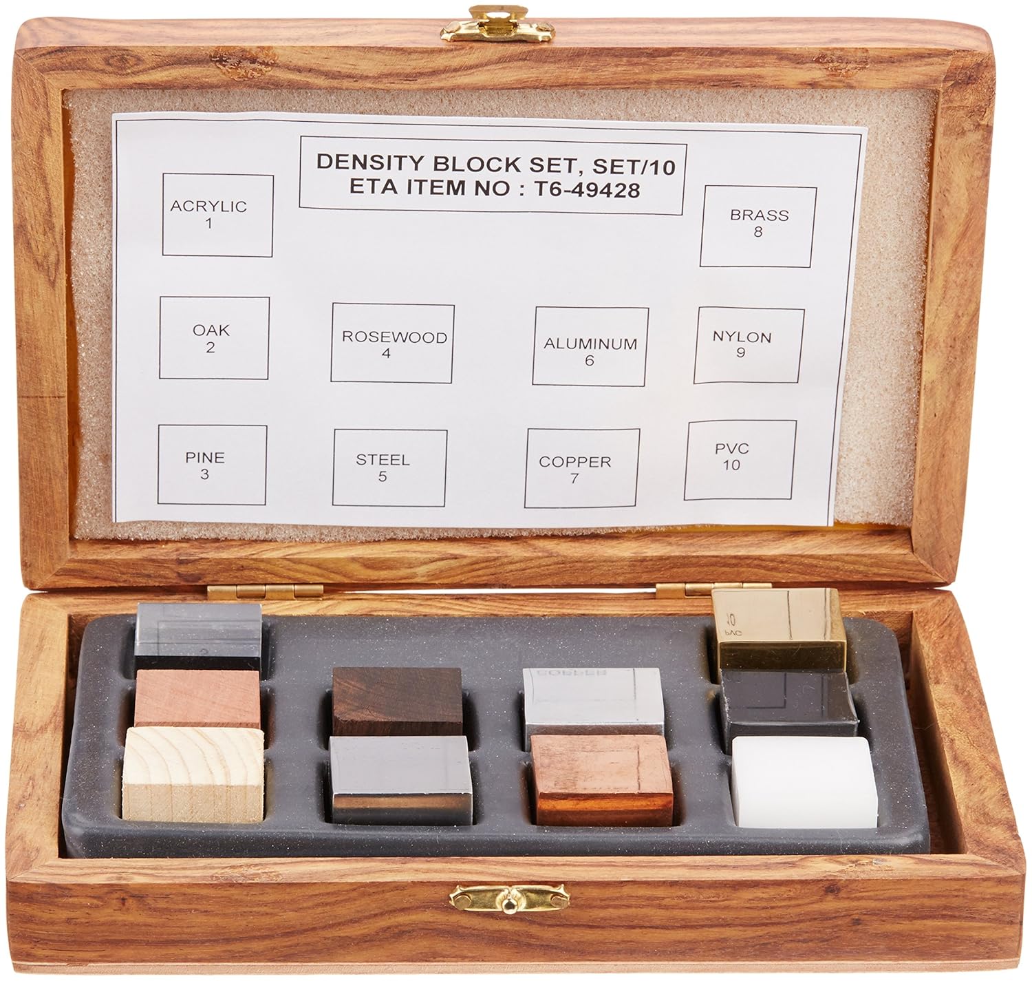 United Scientific DCSET10 Density Cube Set, 10 Cubes Amazon.ca Industrial & Scientific