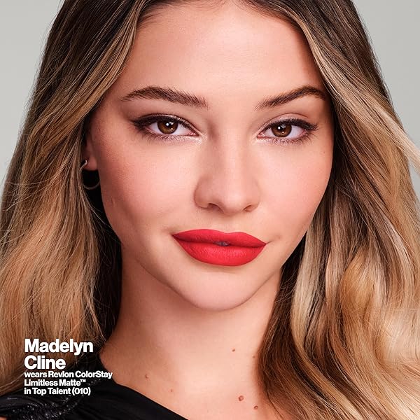 REVLON COLORSTAY LIMITLESS MATTE LIQUID LIPSTICK, VEGAN FORMULA, NO-BUDGE, LONGWEAR LIP COLOR, LONG LASTING, LIGHTWEIGHT/COMFORTABLE, WATERPROOF, 015 HYPE GIRL, 0.17 FL OZ