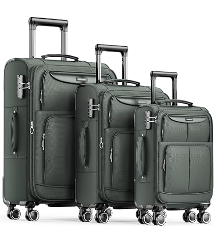 Amazon.com | Rockland Impact Softside 4 Piece Spinner Wheel