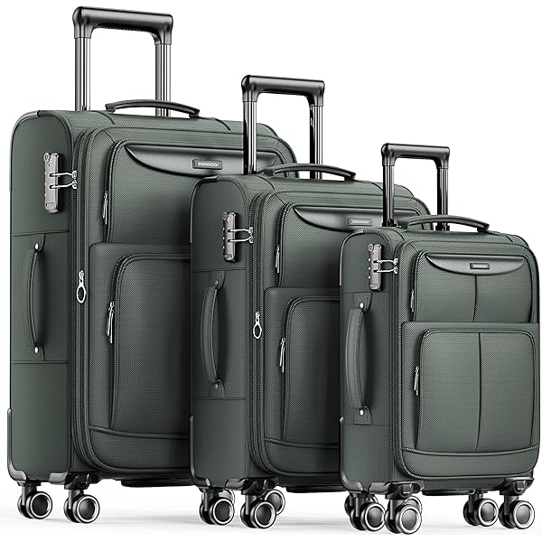 Amazon.com | kensie Hudson Softside 3-Piece Spinner Luggage Set