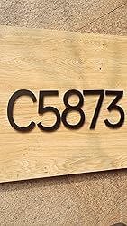 3 Inch Adhesive House Numbers - Black Address