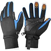 Sukeen Winter Gloves Men Women, Touchscreen Anti-Slip Warm Mens Gloves for Running Driving Cycling Hiking Biking Outdoor