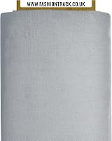 FT Fashion Track 100% Cotton Fabric by the Metre Grey 58in Wide view 3