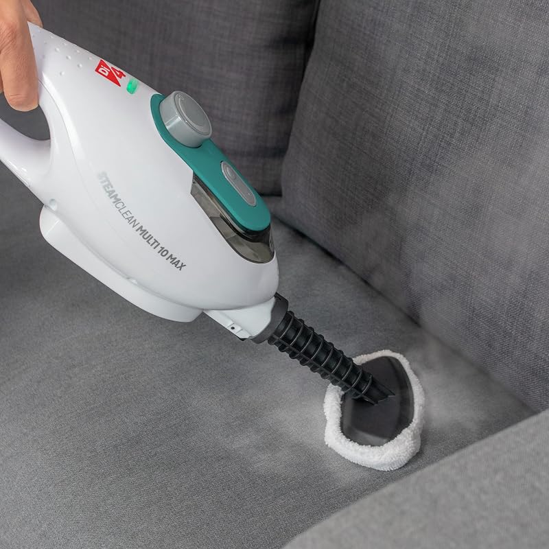 Steamclean Multi10 Max 10 en 1 Balai Vapeur Nettoyeur Multifonctions, Aspirateur Vapeur 1500W, Élimine 99.9% des Virus et des Bactéries, Manche télescopique extensible, Émission maximale de vapeur