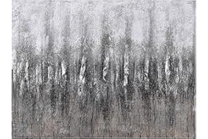 Empire Art Direct Abstract Wall Art Textured Hand Painted Canvas by Martin Edwards, Unframed, 40" x 30", Gray Frequency