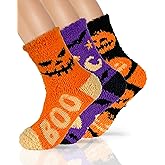 TEHOOK 4X Thicker & 2X Softer Fuzzy Socks, Cozy Warm Fall Halloween Gifts for Women