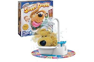 Spin Master Games, Soggy Doggy, The Award-Winning Wet & Silly Kids Board Game for Family Game Night, Interactive Dog Toy, Screenless Activity for Kids & Family, 2-4 Players, for Ages 4 & Up