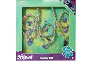 LUV HER Disney Girls Jewelry Set - Dress up Toy Jewelry Box Set with Bead Necklace, Bracelet and Ring - Play Accessories - Ages 3+