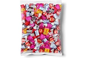 LAETAFOOD Valentine's Day Chocolate Candy Assortment - HERSHEY’S NUGGETS, KISSES, HERSHEY’S Miniatures, REESEScups and Hearts (2 Pound Bag - Approx. 110 Count)