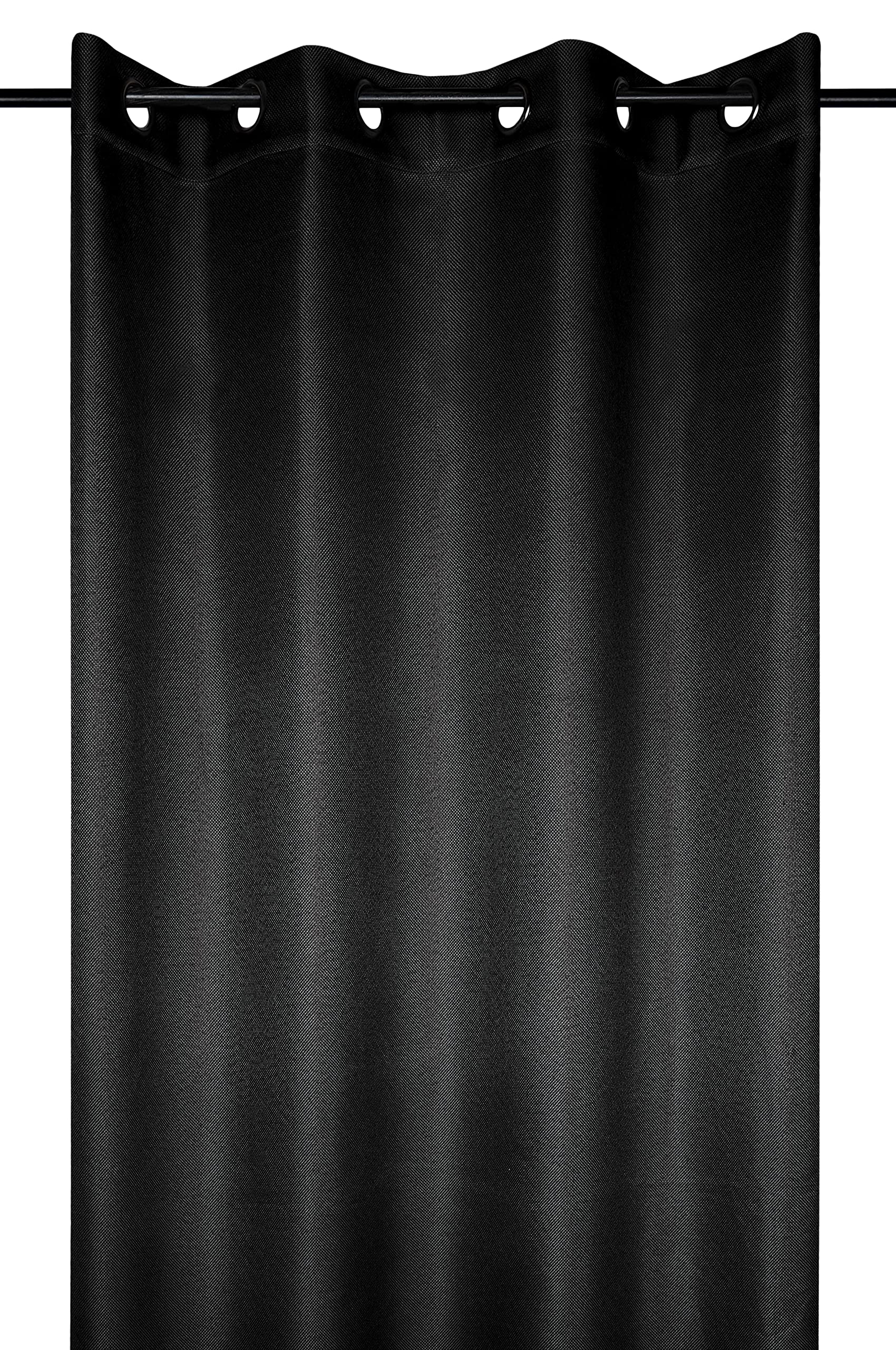 Stof Lovely Casa Copenhague Polyester Curtain, Black, 140 x 260 cm