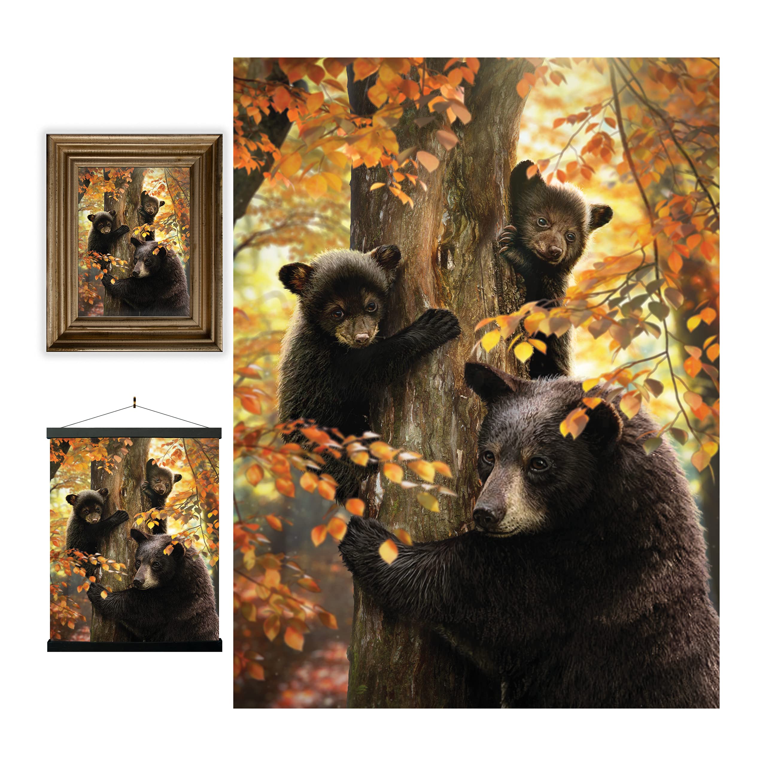3D LiveLife Lenticular Wall Art Prints - A Mother's Watch from Deluxebase. Unframed 3D Bear Poster. A perfect wall filler. Original artwork licensed from renowned artist, David Penfound