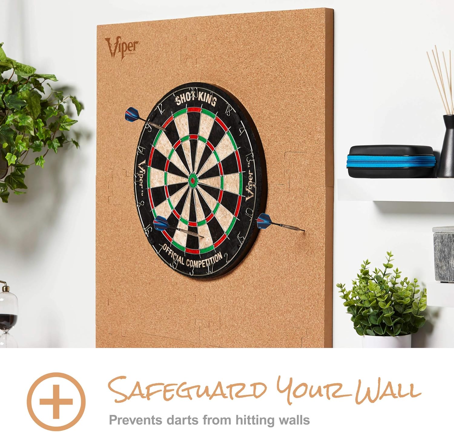 Viper by GLD Products Wall Defender III Dartboard Surround Cork : Sports & Outdoors