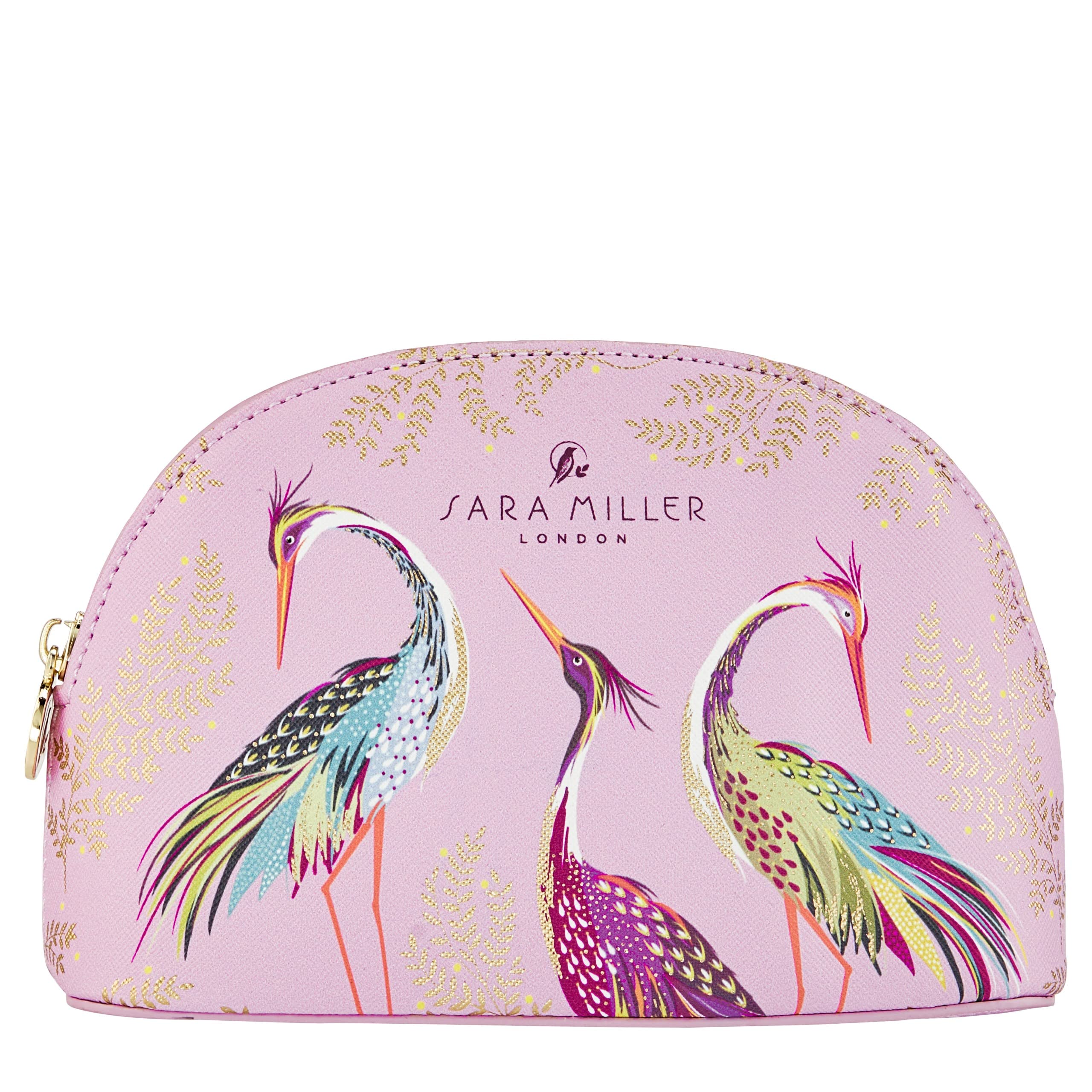 Sara Miller London Small Cosmetic Bag, Zip Pull Toiletry, Makeup Organiser, Travel Size, Vegan and Cruelty Friendly, Beauty Accessory, Gift For Her, H12.5 x W17 x D6.5 CM — image 1