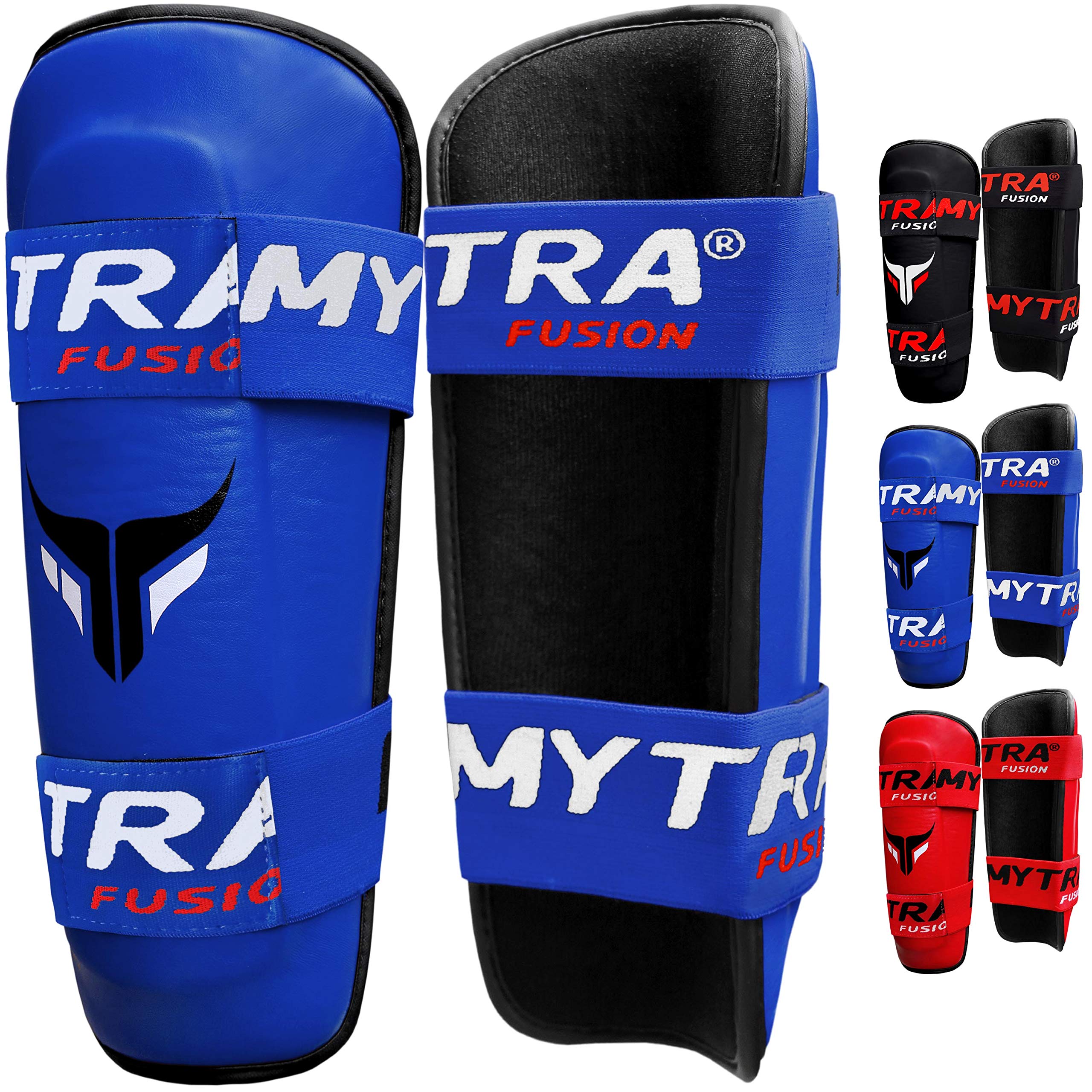 Mytra Fusion Shin Pads (Blue, S/M)