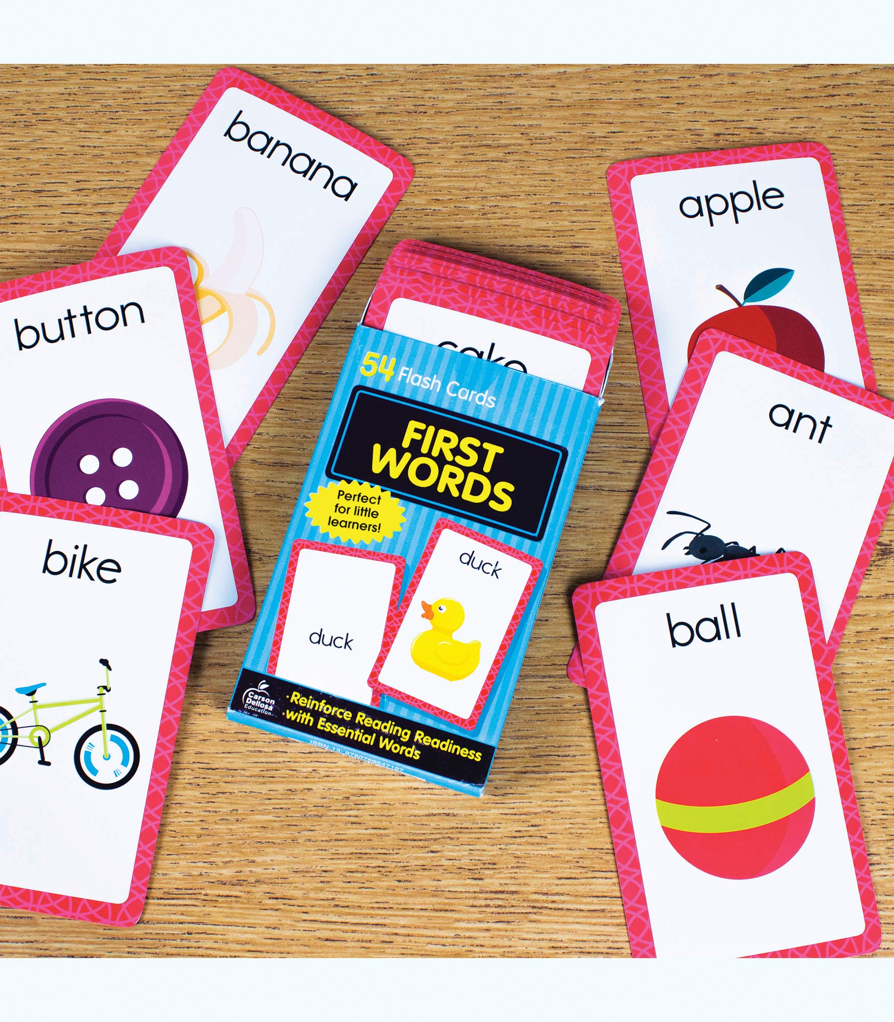 Carson Dellosa 54 Phonics Flash Cards, Sight Words Flashcards for Kids Ages 4 and Up, High Frequency Vocabulary Preschool and Kindergarten Learning Activities, Toddler Stocking Stuffers