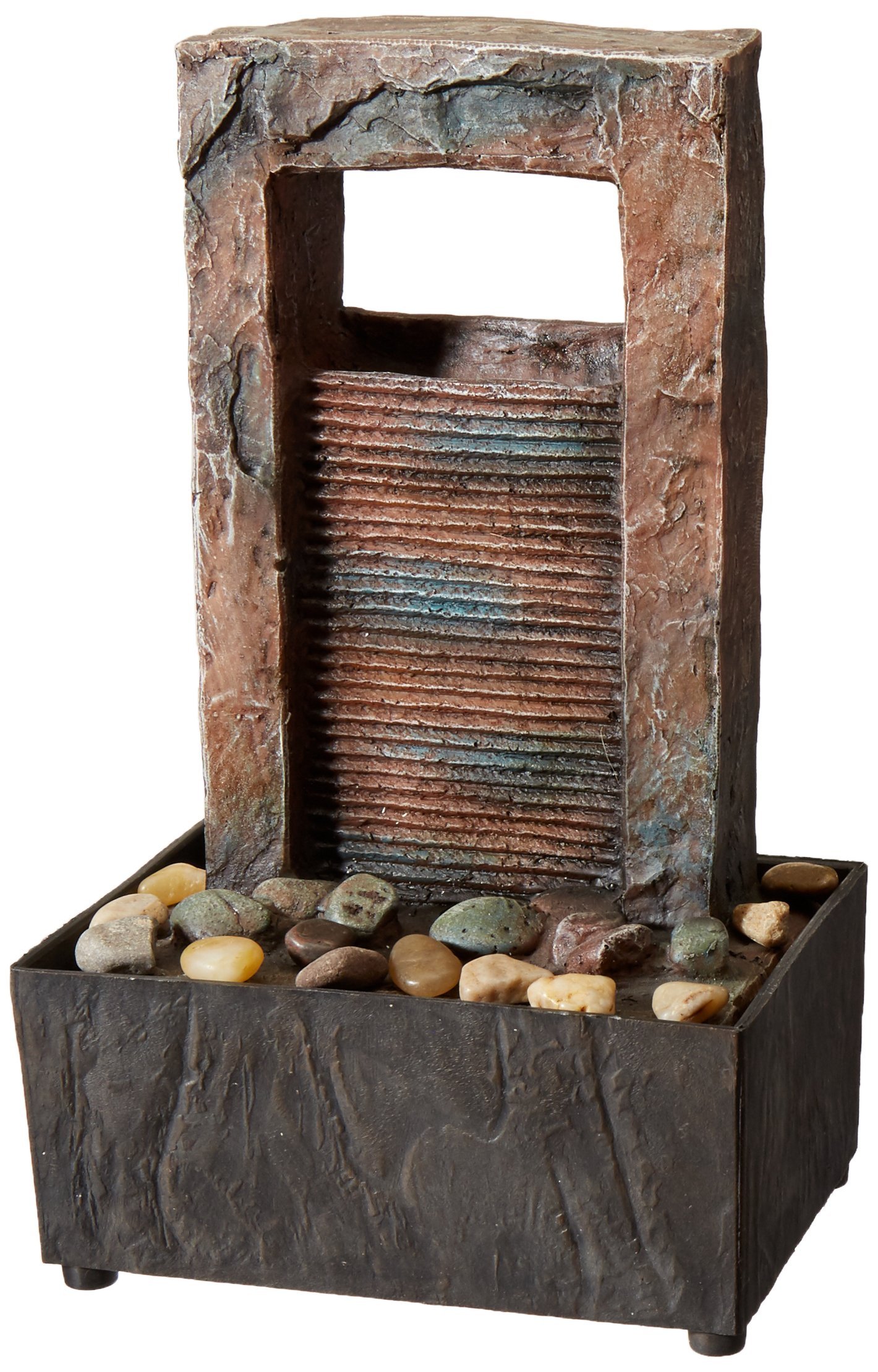 Home Decor Cascading Water Tabletop Fountain Waterfalls Pump Indoor