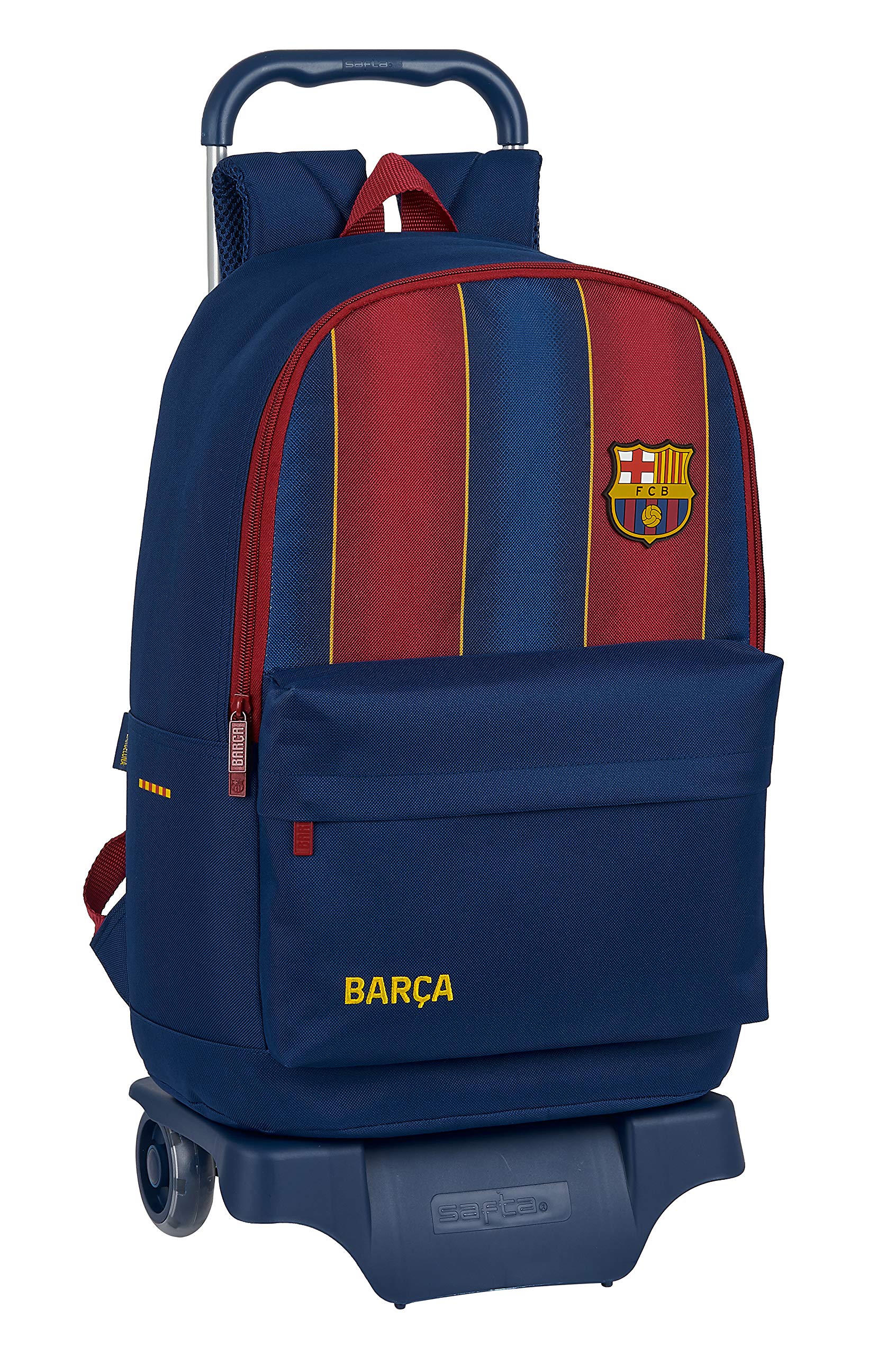 safta 612029313 Large Backpack Wheels, Trolley, FC Barcelona