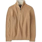 The Children's Place Boys Long Sleeve Quarter Zip Pullover Sweater