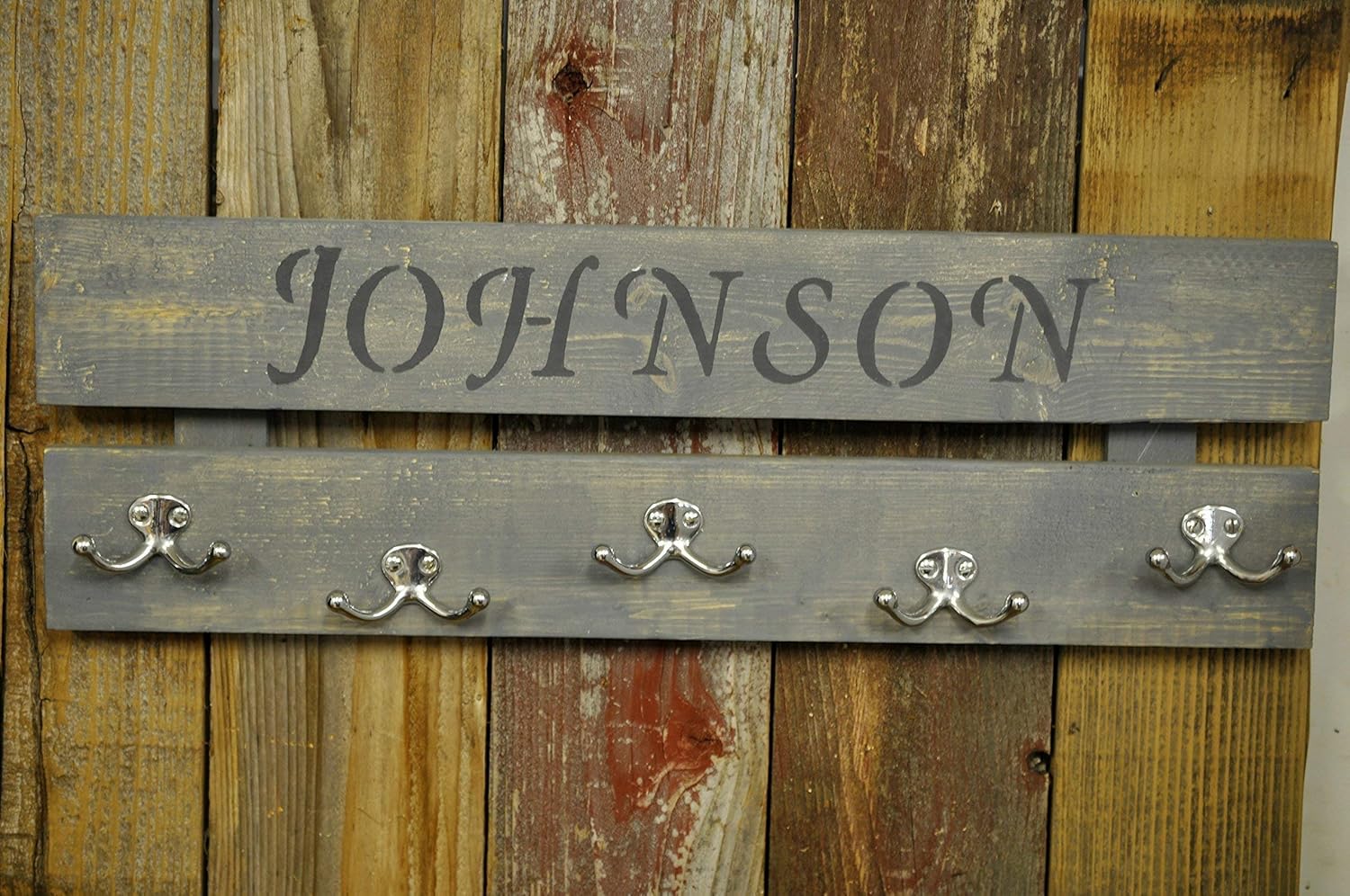 personalized wall mounted coat rack