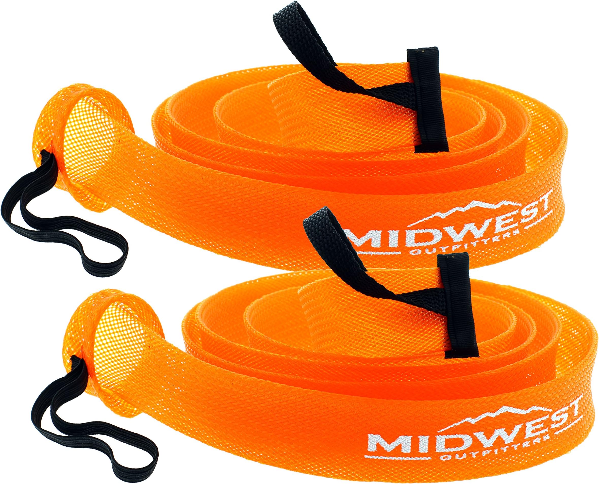 Midwest Outfitters Rod Socks - Fishing Rod Sleeve Cover Fishing Pole Covers for Spinning Baitcaster and Youth Fishing Pole Sizes - Multiple Sizes and Colors