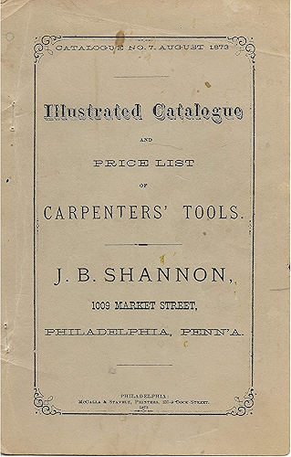 Download Illustrated Catalogue and Price List of Carpenter Tools: J. B. Shannon (English Edition) PDF