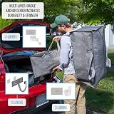 VENO 4 Pack Moving Bags Heavy-Duty Extra Large with Backpack Straps Gray view 3