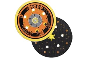 6 inch with 48 Holes Hook and Loop Backing Pad for Air Sander Polisher, 5/16"-24 Thread Max 13000RPM, Pack of 1