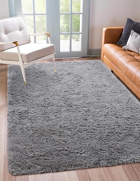 gray nursery rug