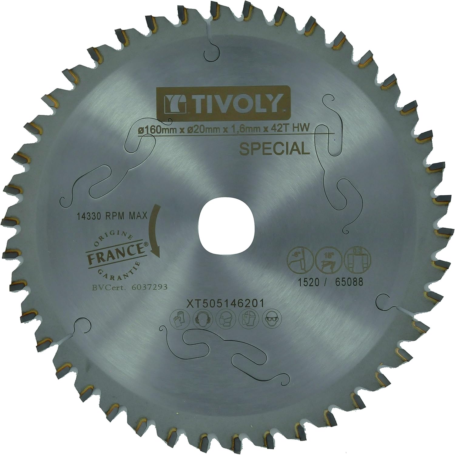Tivoly xt505146201 Circular Saw Blade, Steel, 160 cm