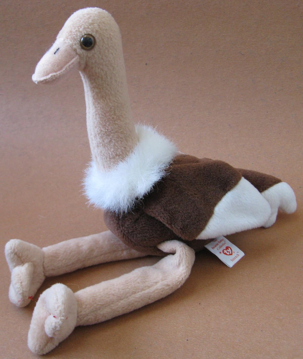 TY Beanie Babies Stretch the Ostrich Plush Toy Stuffed