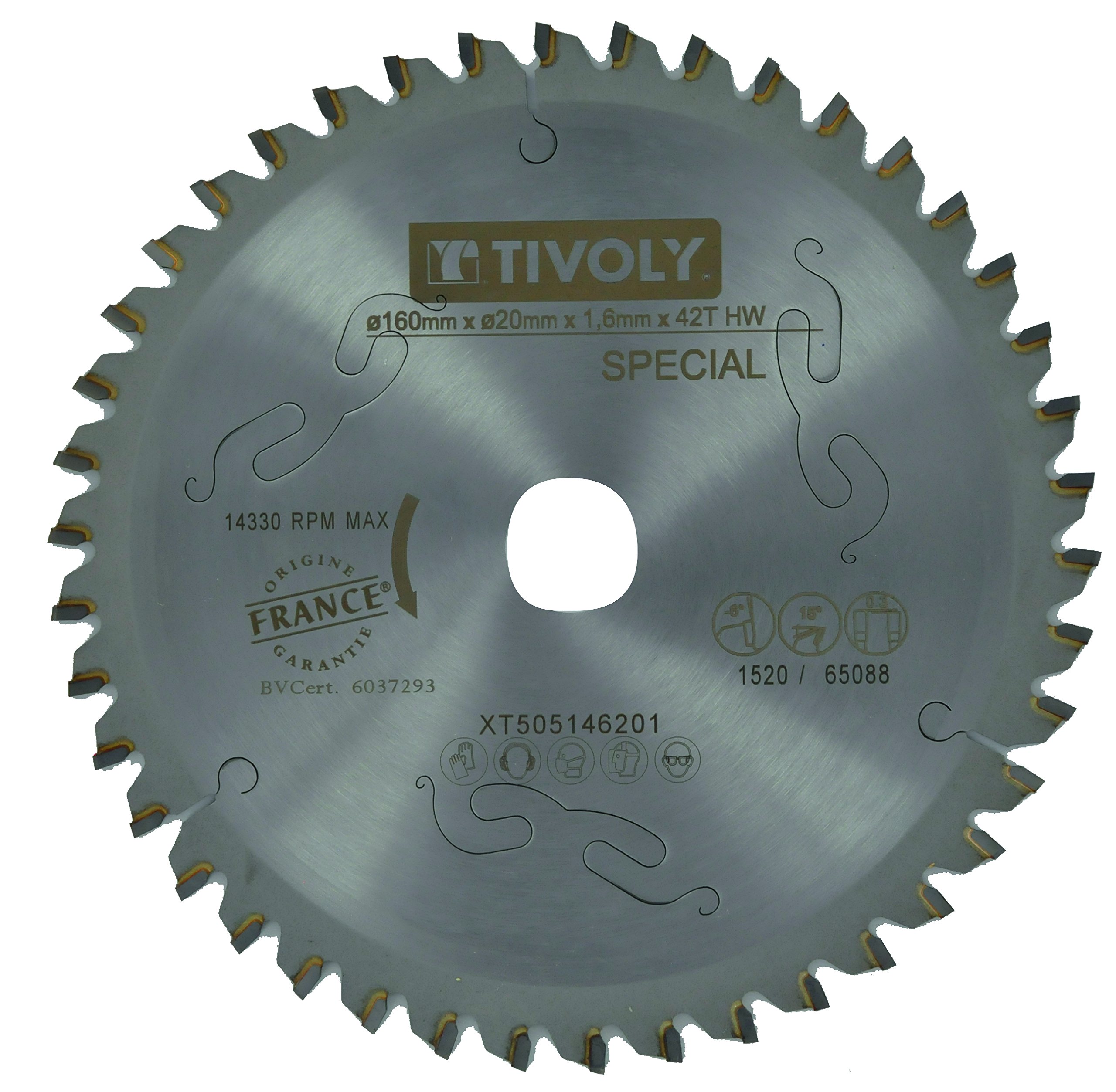 Tivoly xt505146201 Circular Saw Blade, Steel, 160 cm