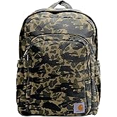 Carhartt 25L Classic Laptop Backpack, Durable Water-Resistant Pack W/ 15" Laptop Sleeve and Multiple Organizational Compartments, Contains PFAS, Blind Duck Camo