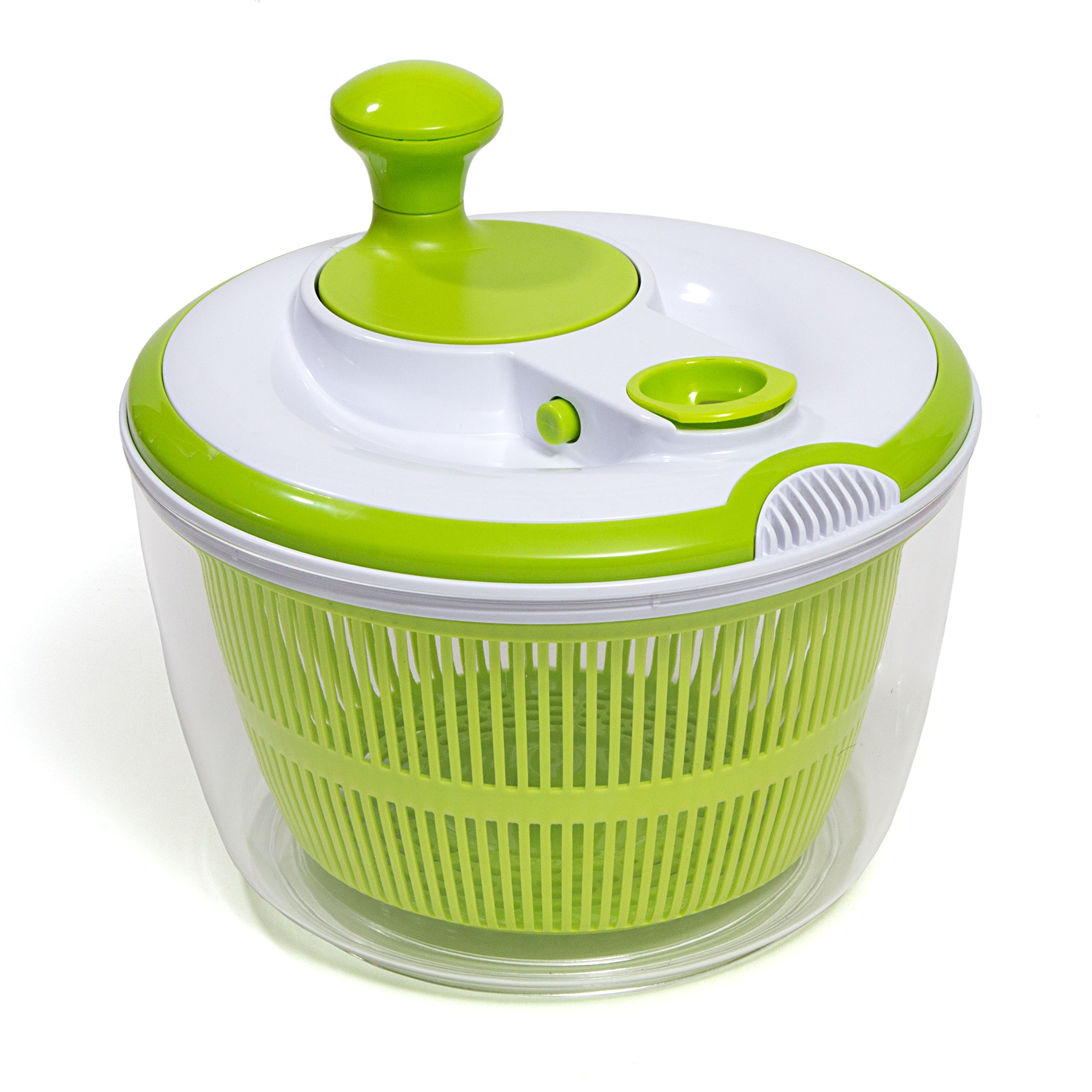 HULLR Premium Salad Spinner With Dressing/Oil Spout & Drainer BPA Free