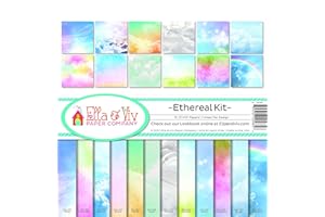 Ella & Viv by Reminisce EAV-985 Ethereal Scrapbook Collection Kit, 12x12 inches, Multicolor