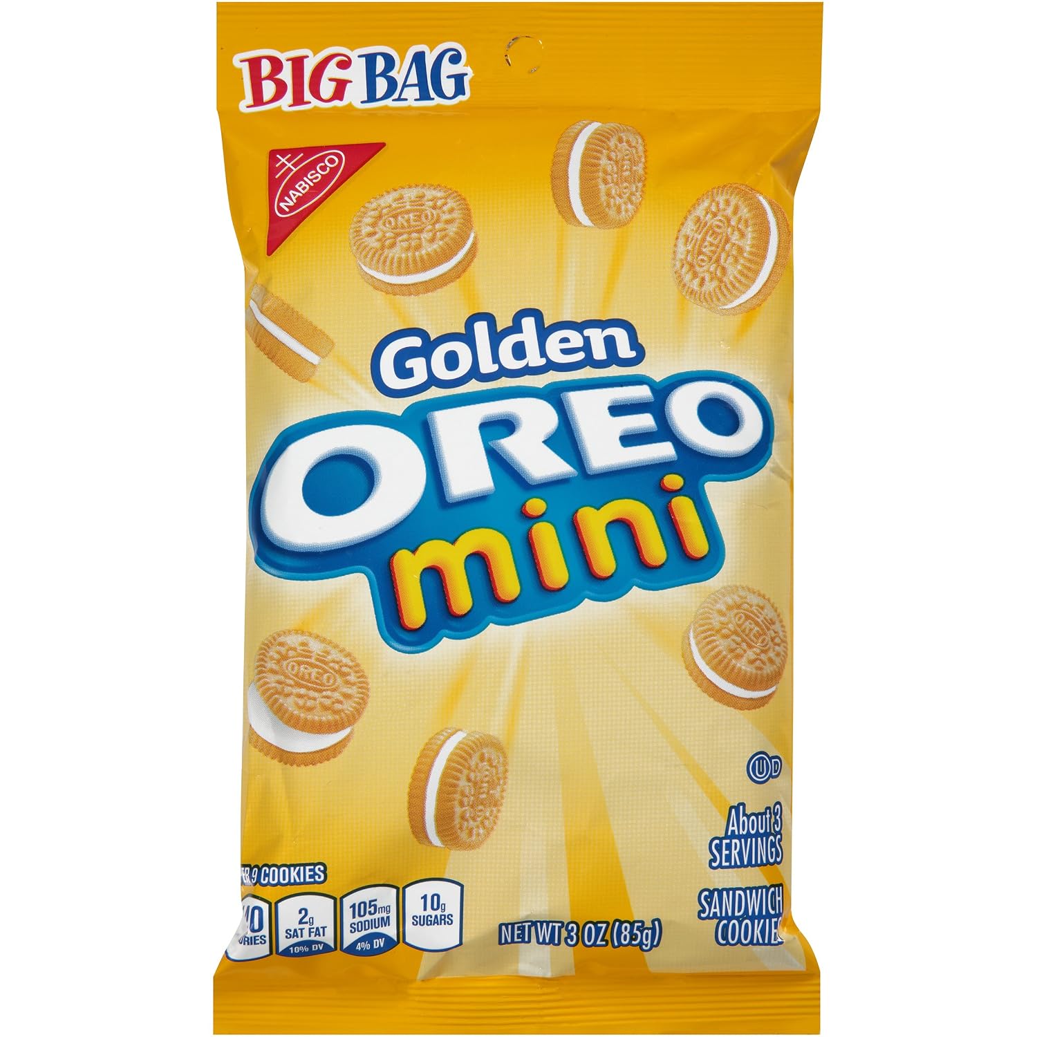 Nabisco Golden oreo cookies Mini 1x 3oz (044000052317)