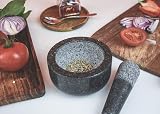 Silk Route Home Classic Granite Pestle & Mortar Spice Grinder view 4