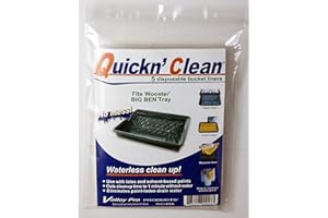 VALLEY PRO PRODUCTS Quickn'Clean Disposable Soft Paint Bucket Liners 5-Pack. Custom fits Wooster Big Ben Paint Tray.