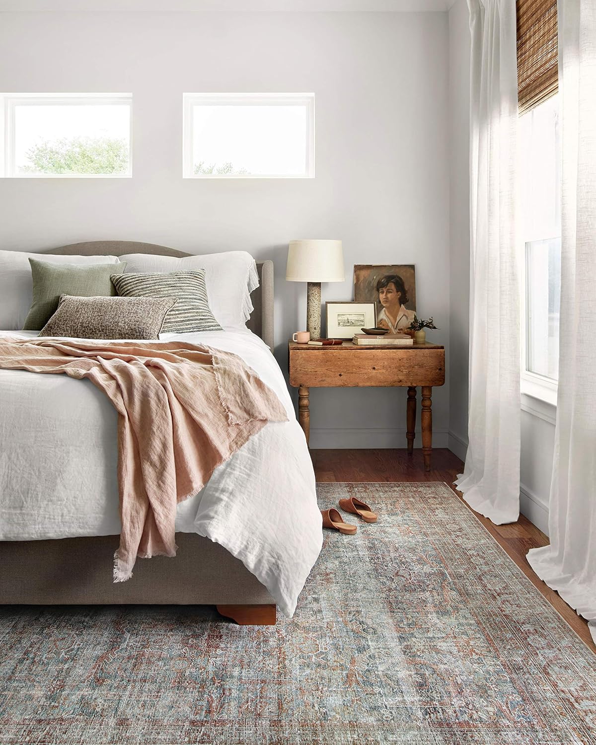 Rugs, Pads & Protectors - Loloi Chris Loves Julia x Loloi Jules Collection JUL-05 Lagoon/Brick 9'-6